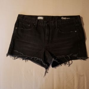 Gap denim shorts, frayed edges (sz 32)